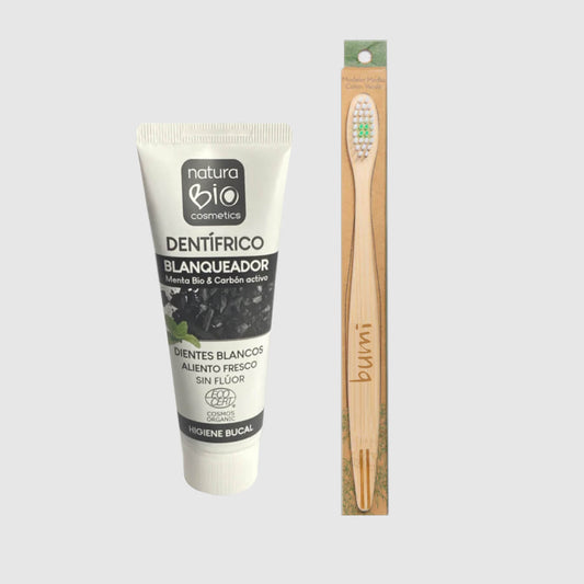 Cepillo de Bambu + Pasta Dental Ecológica